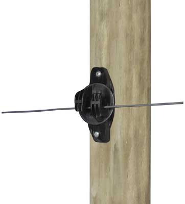 Gallagher Nagelisolator Typ W, schwarz, 25 St&uuml;ck